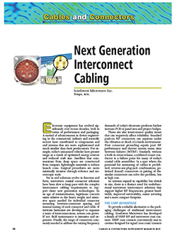 Next Generation Interconnect Cabling